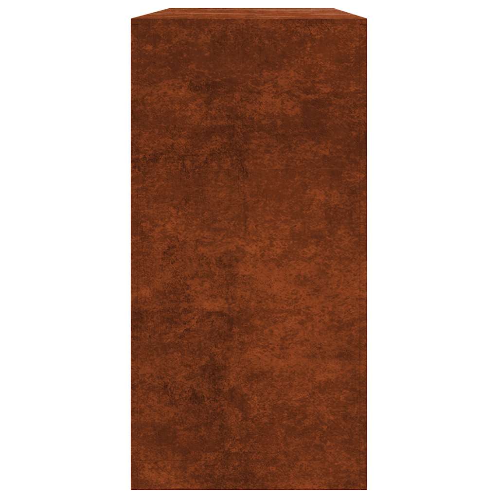 Stalak za drva za ogrjev 100x40x80 cm Pohabani čelik
