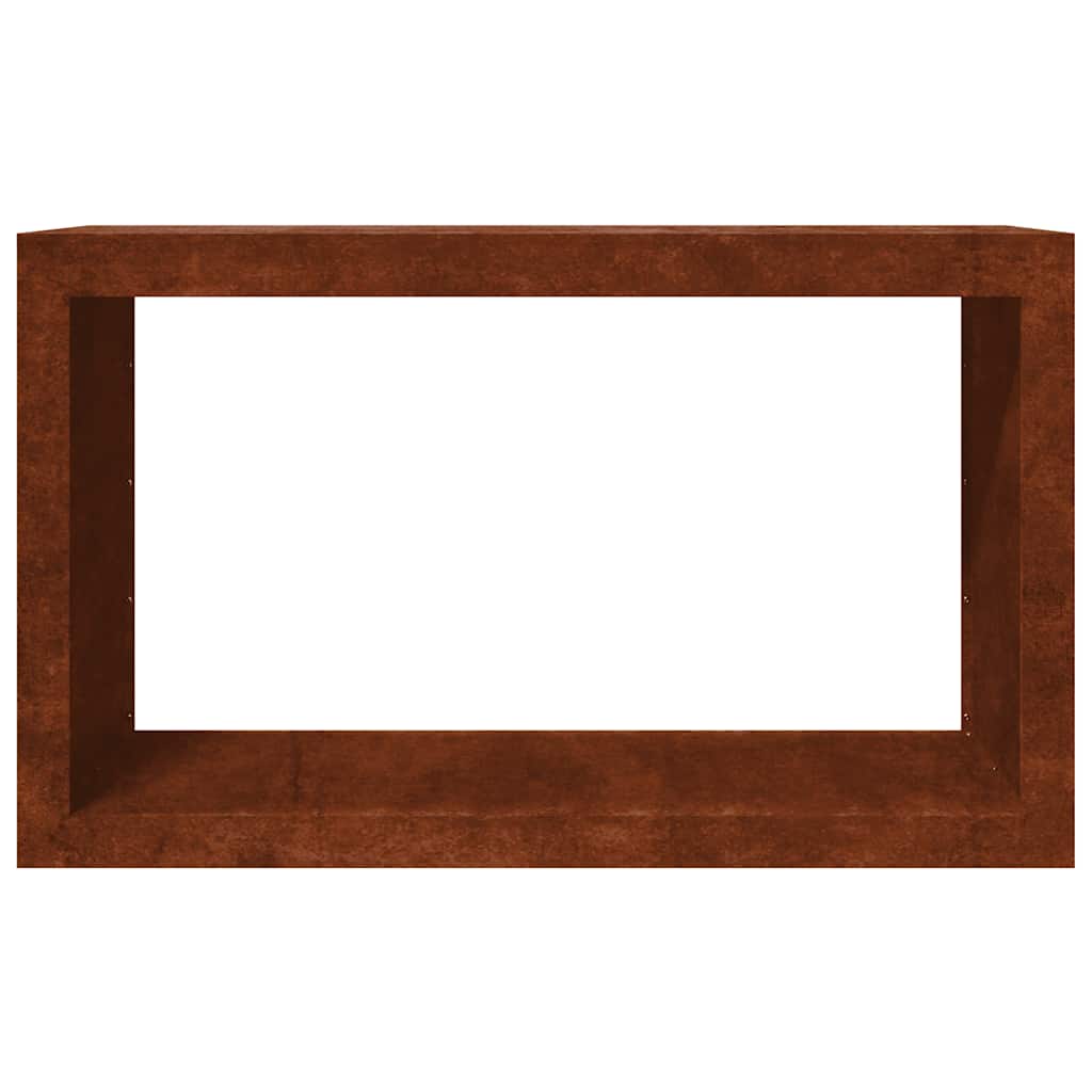 Stalak za drva za ogrjev 100x40x60 cm Pohabani čelik