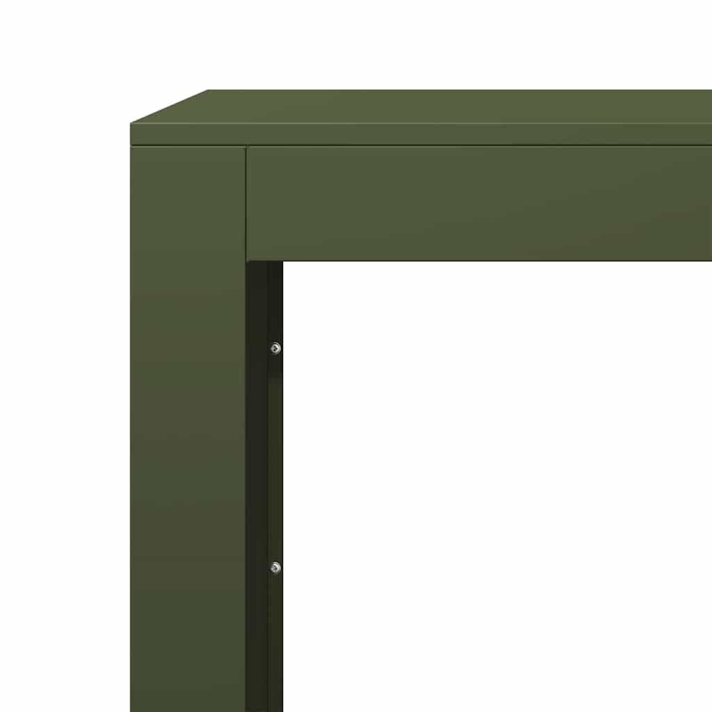Stalak za drva za ogrjev zeleni 60x40x100 cm čelični