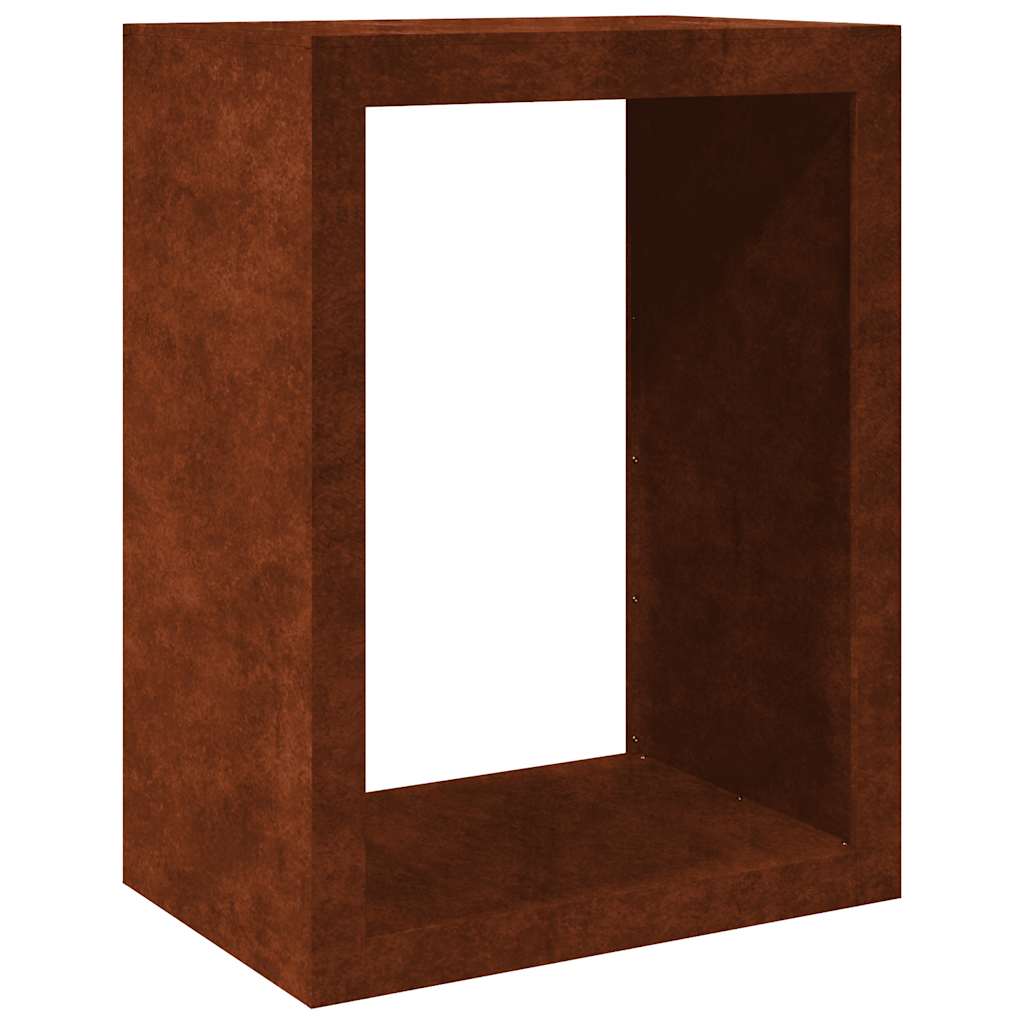Stalak za drva za ogrjev 60 x 40 x 80 cm Pohabani čelik