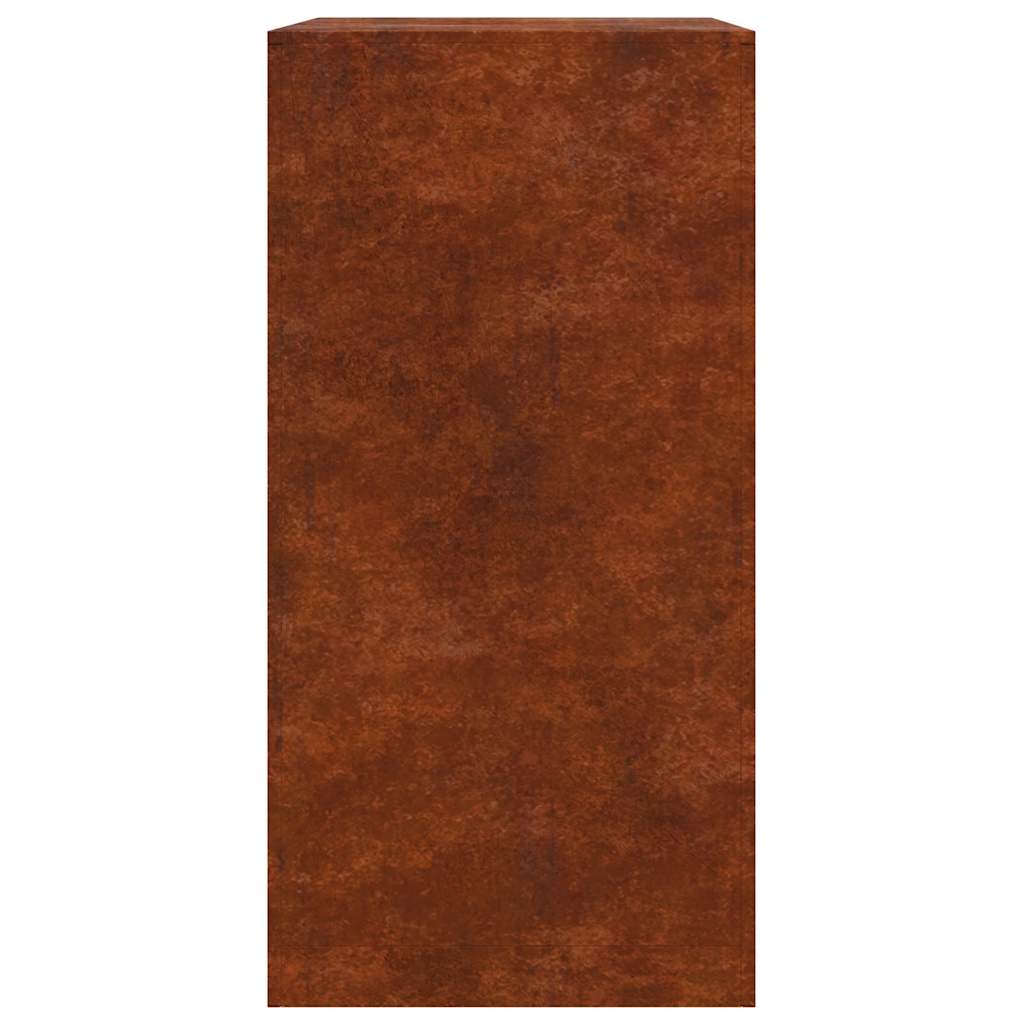 Stalak za drva za ogrjev 60 x 40 x 80 cm Pohabani čelik