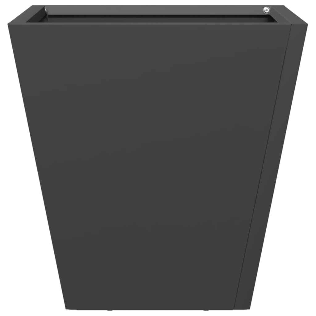 Vrtna sadilica crna 30 x 30 x 30 cm čelična