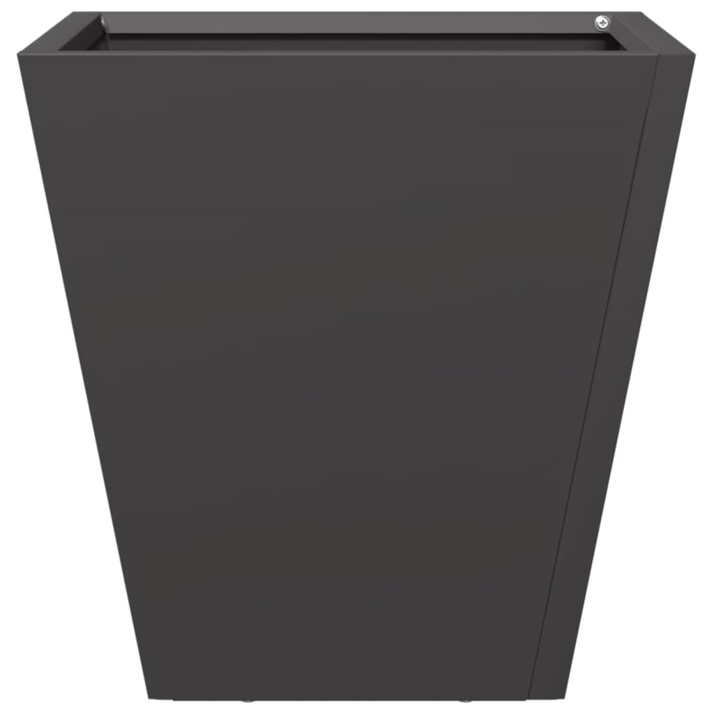 Vrtna sadilica crna 30 x 30 x 30 cm čelična