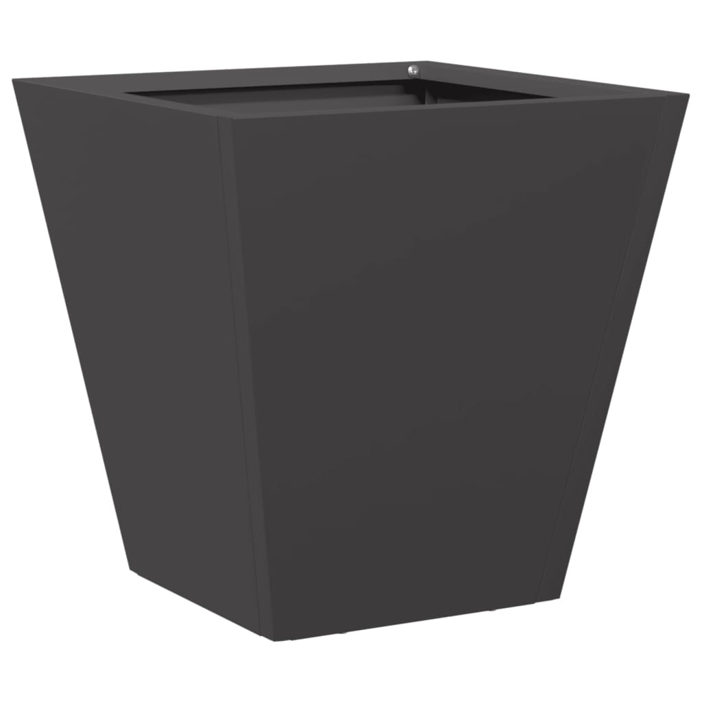 Vrtna sadilica crna 30 x 30 x 30 cm čelična