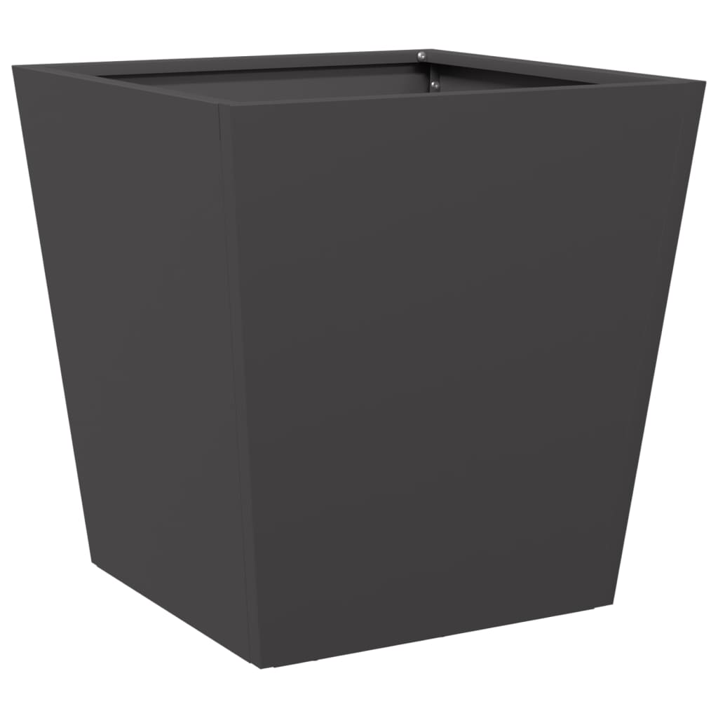 Vrtna sadilica crne 40x40x40 cm čelična