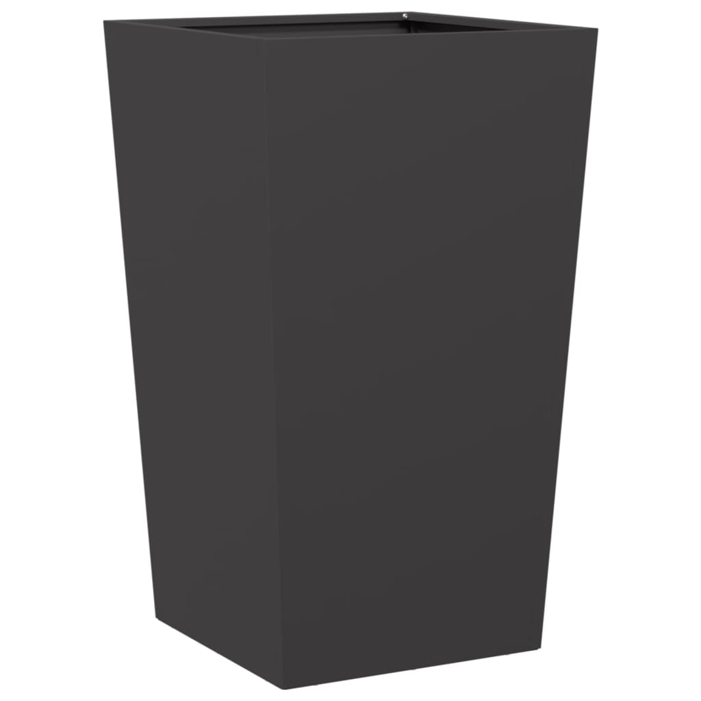 Vrtna sadilica crna 45x45x75 cm čelična