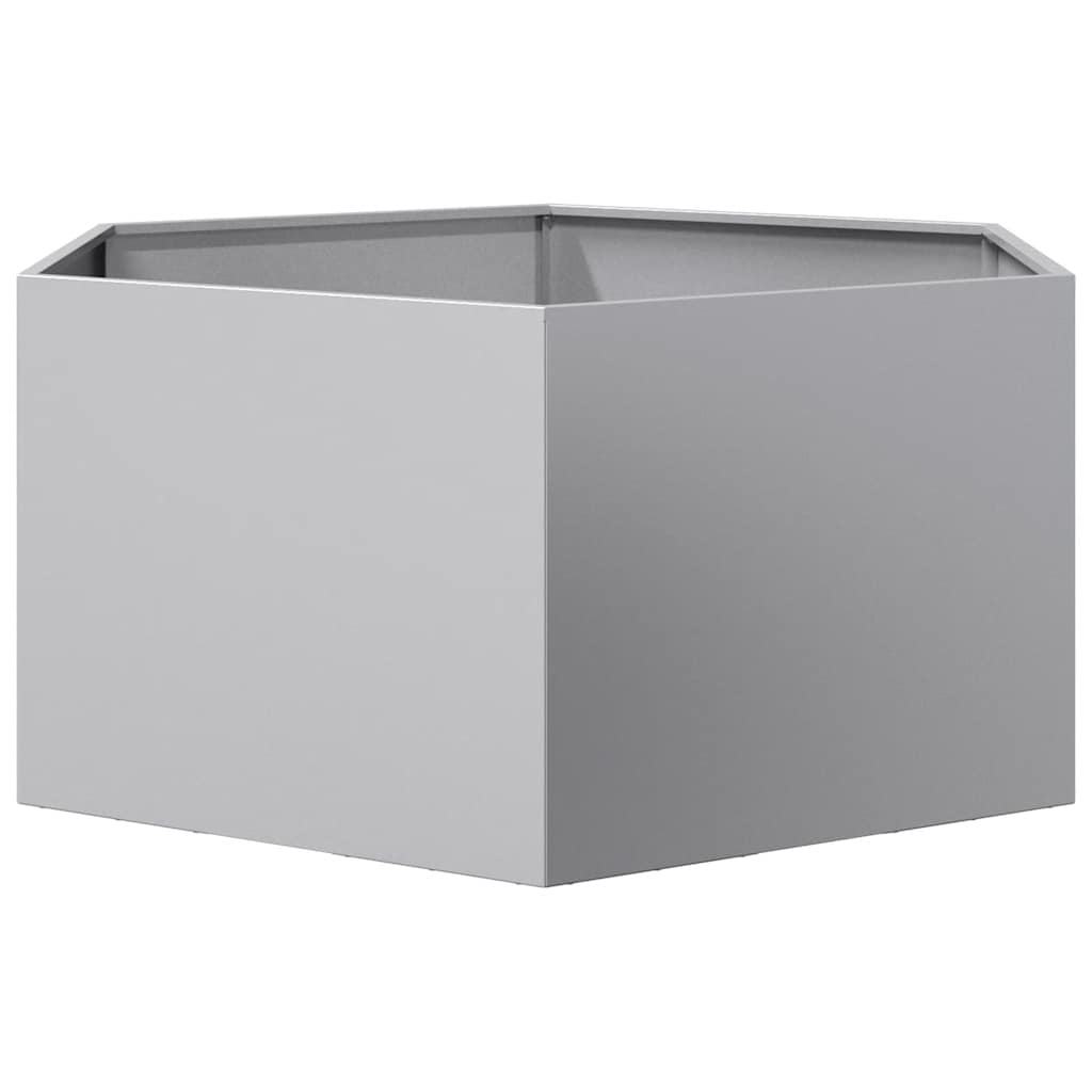 Vrtna sadilica šesterokutna 104x90x45 cm od pocinčanog čelika