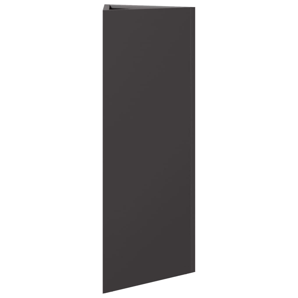 Vrtna sadilica crna trokutasta 30 x 26 x 75 cm čelična