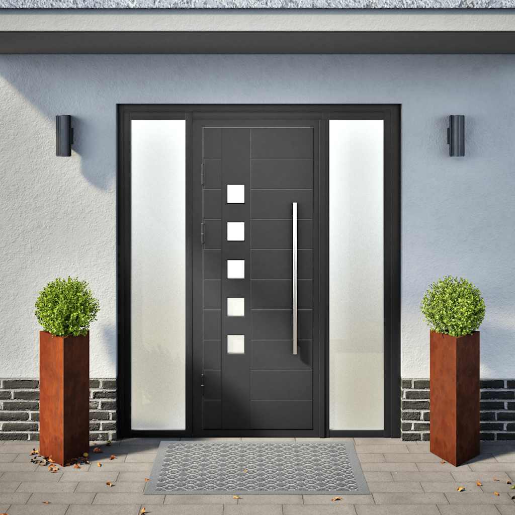 Vrtne sadilice 2kom trokutasta 30x26x75cm Pohabani čelik