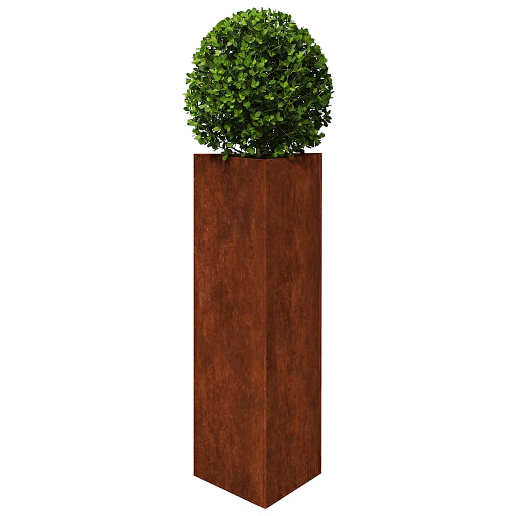 Vrtne sadilice 2kom trokutasta 30x26x75cm Pohabani čelik