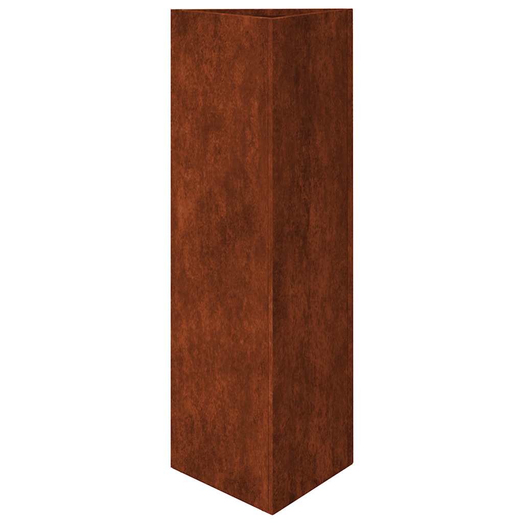 Vrtne sadilice 2kom trokutasta 30x26x75cm Pohabani čelik