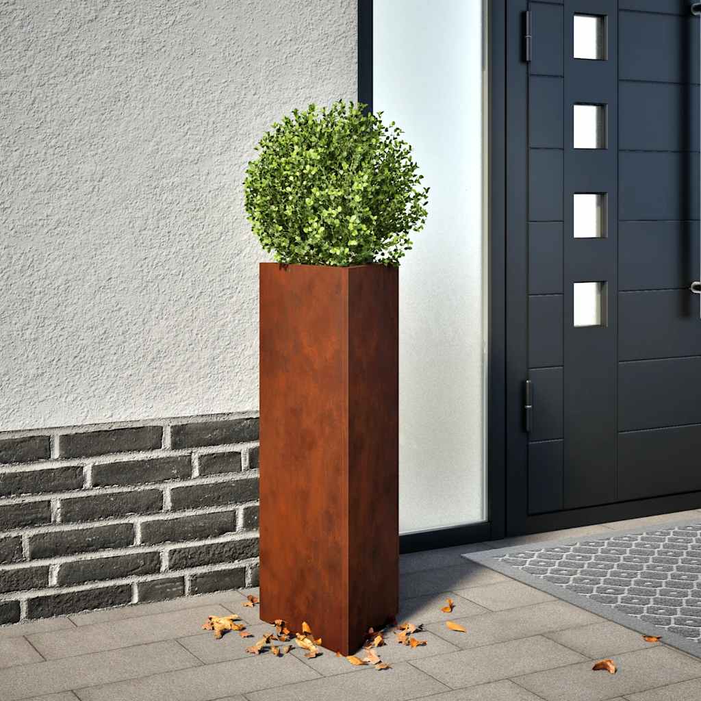 Vrtne sadilice 2kom trokutasta 30x26x75cm Pohabani čelik