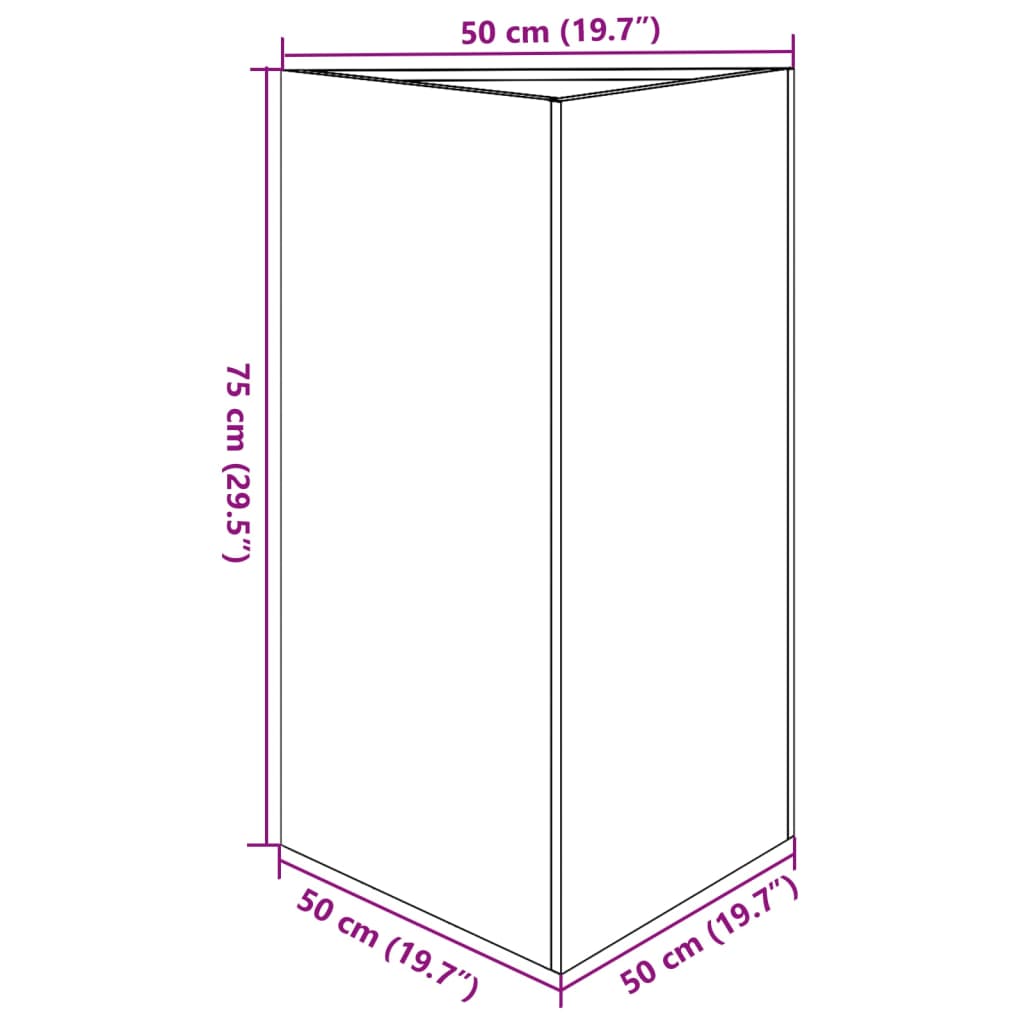 Vrtna sadilice 2kom maslinastozelena 50x43x75 cm čelična