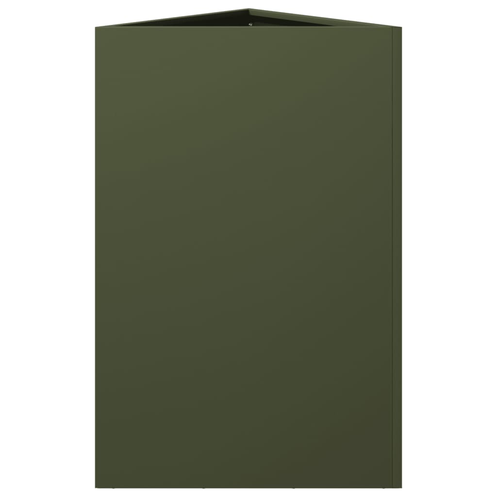 Vrtna sadilice 2kom maslinastozelena 50x43x75 cm čelična