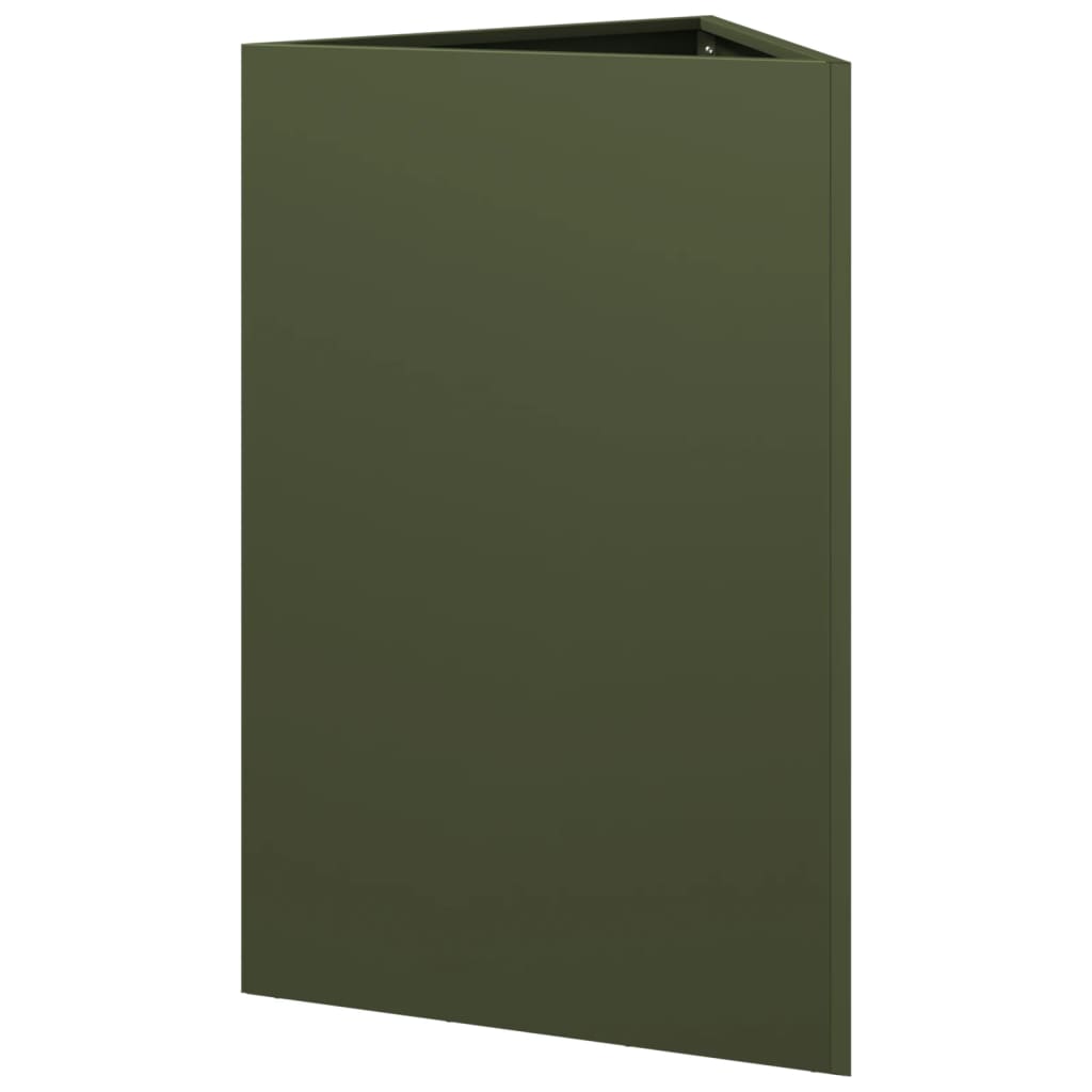 Vrtna sadilice 2kom maslinastozelena 50x43x75 cm čelična