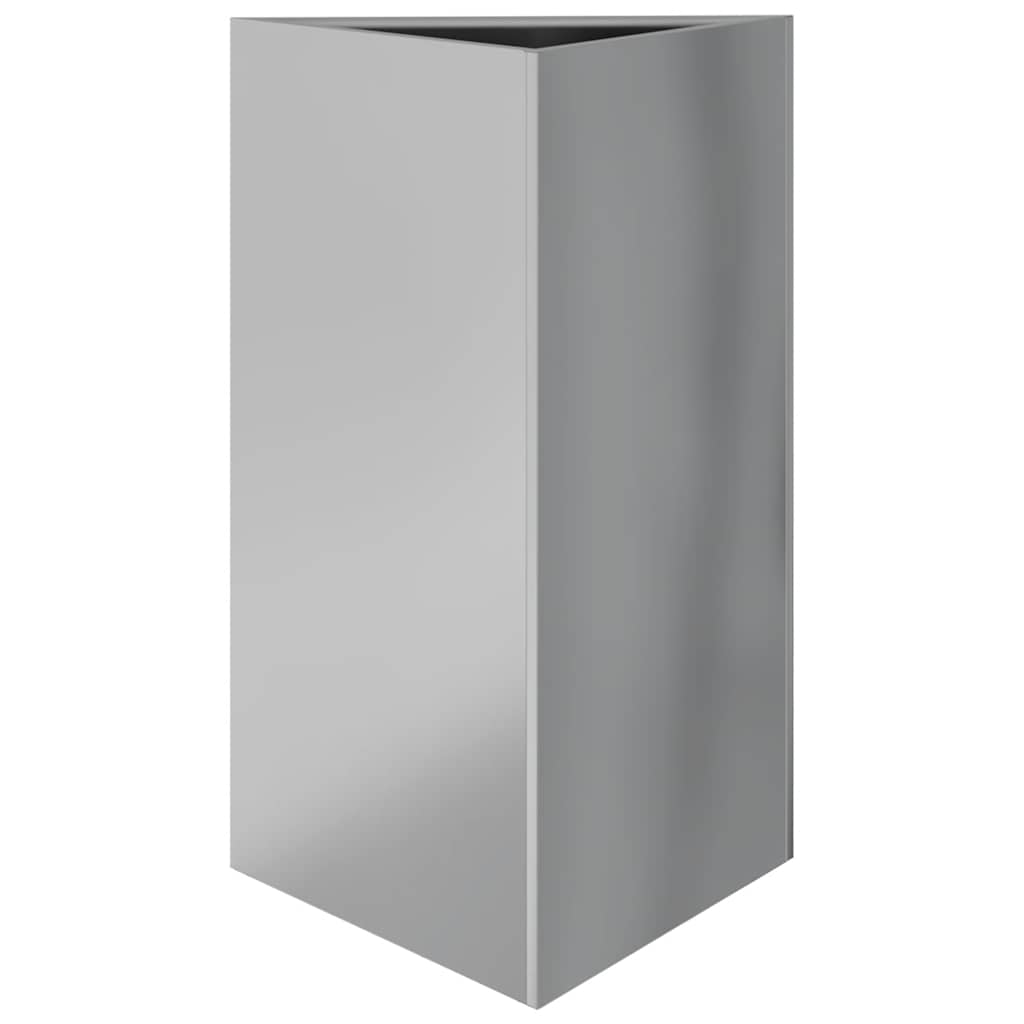 Vrtne sadilice 2kom trokutasta 50x43x75 cm od pocinčanog čelika