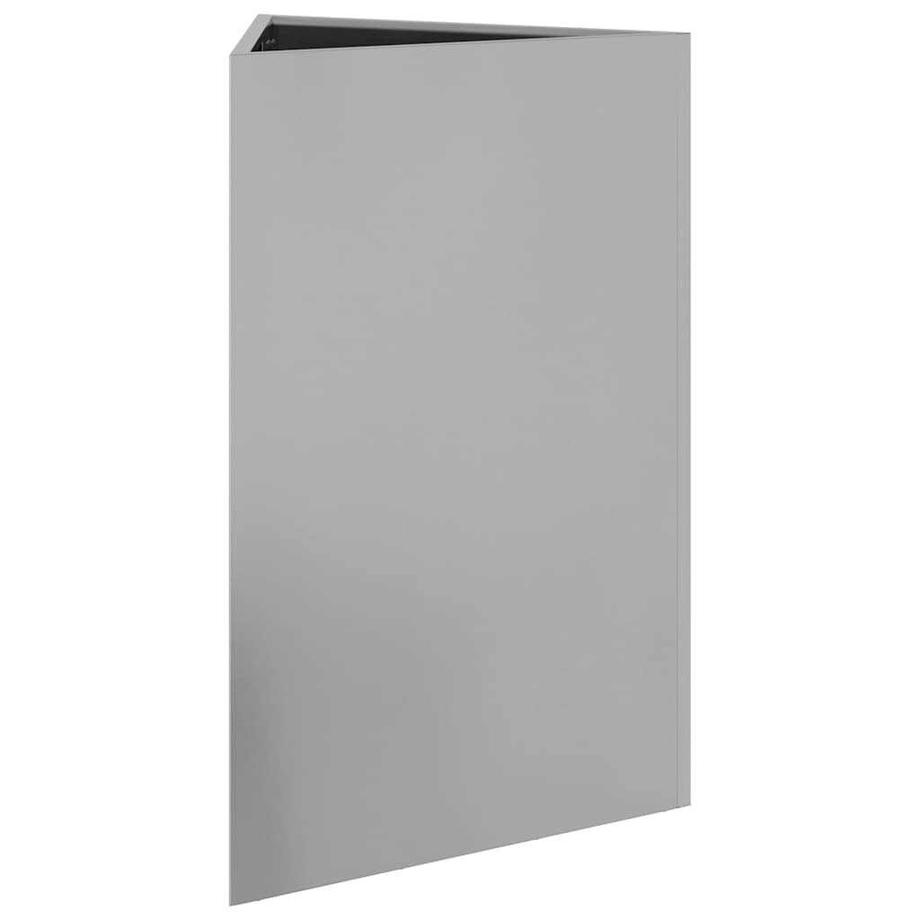 Vrtne sadilice 2kom trokutasta 50x43x75 cm od pocinčanog čelika