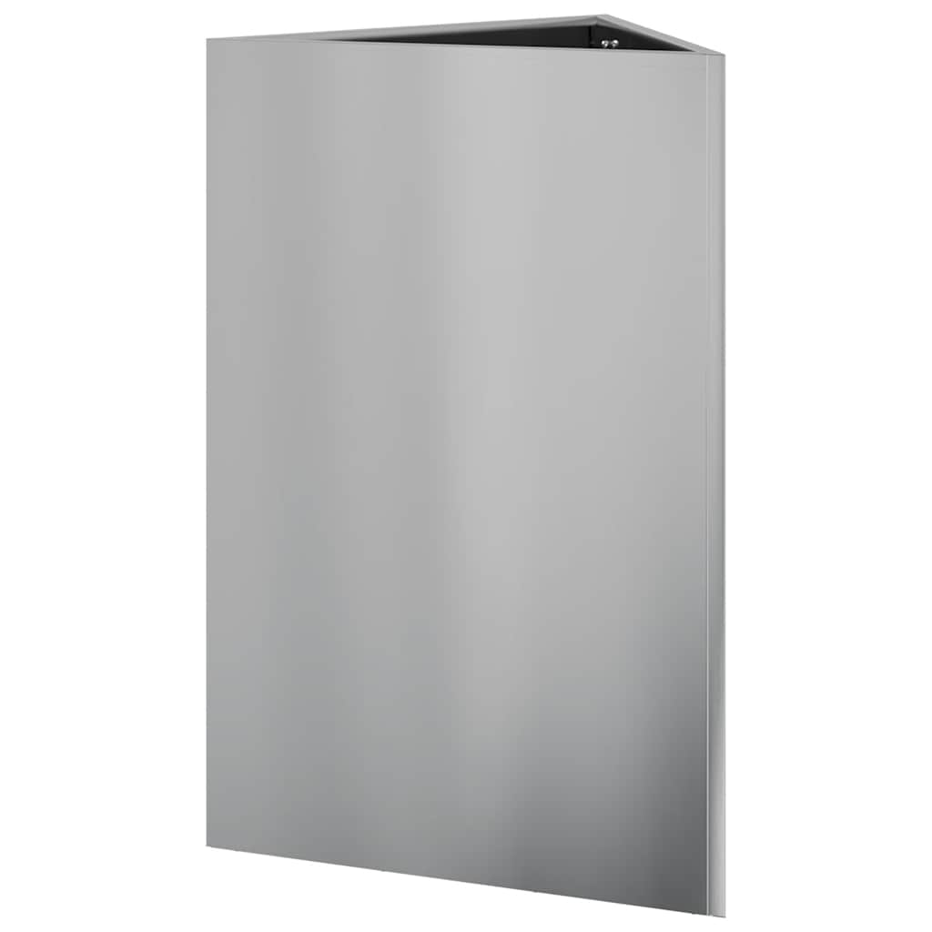 Vrtne sadilice 2kom trokutasta 50x43x75 cm od pocinčanog čelika
