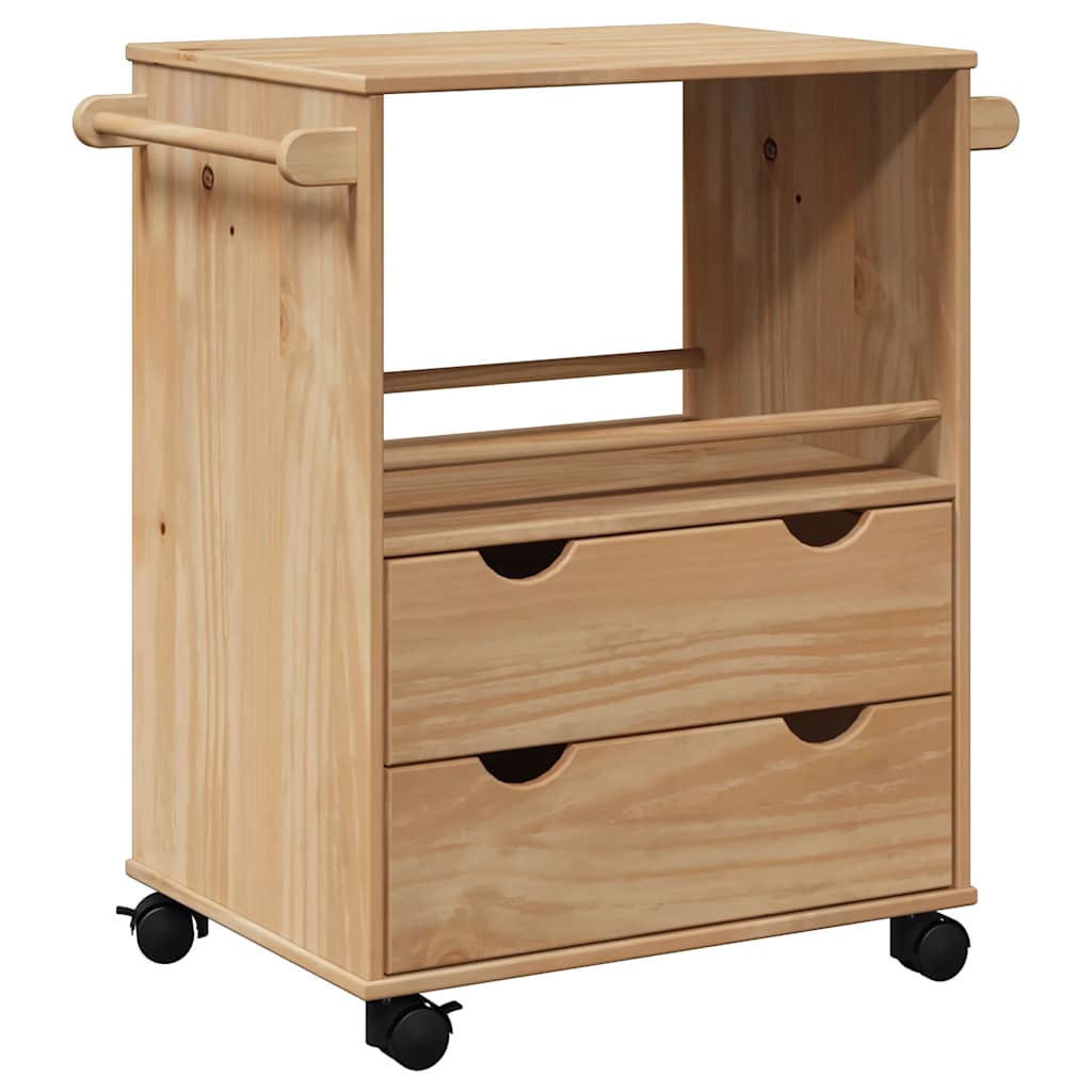 Kuhinjska kolica OTTA 59 x 45 x 80 cm od masivne borovine