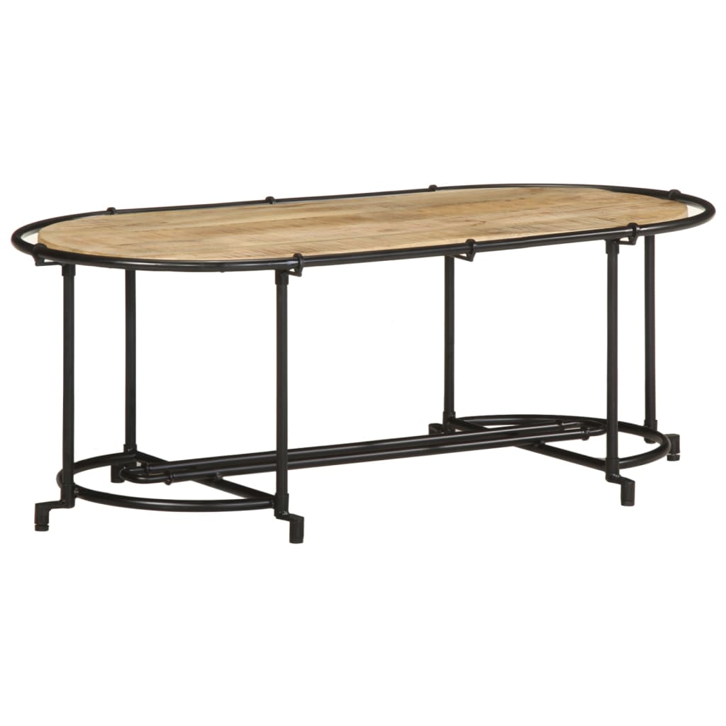 Stolić za kavu 110x55x40 cm od masivnog grubog drva manga