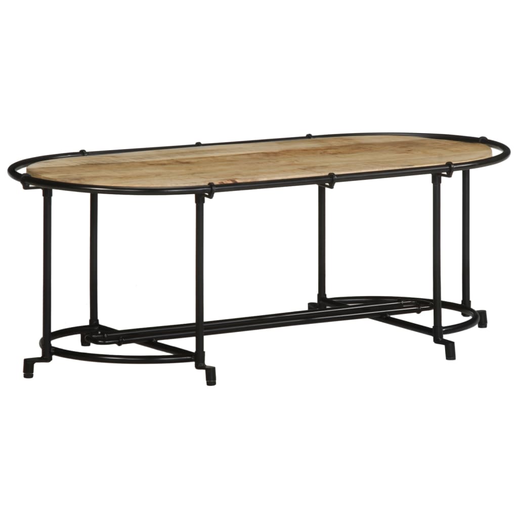Stolić za kavu 110x55x40 cm od masivnog grubog drva manga