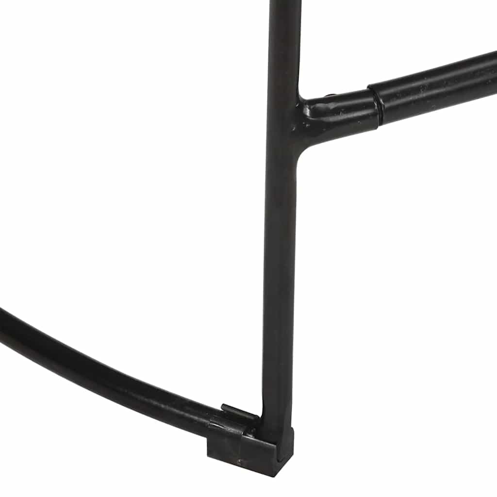Barski stolci 2 kom crni 45x40x62 cm masivnog drva manga