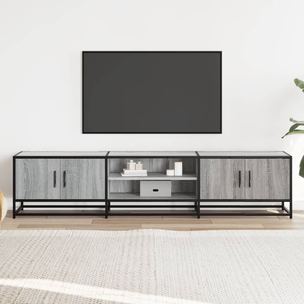 TV ormarić siva boja hrasta 180x35x41 cm konstruirano drvo