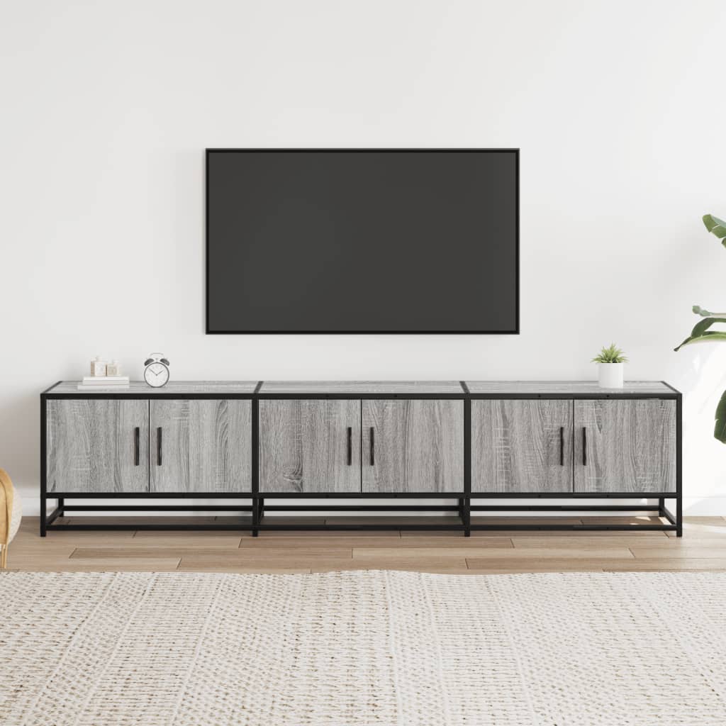 TV ormarić siva boja hrasta 180x35x41 cm konstruirano drvo