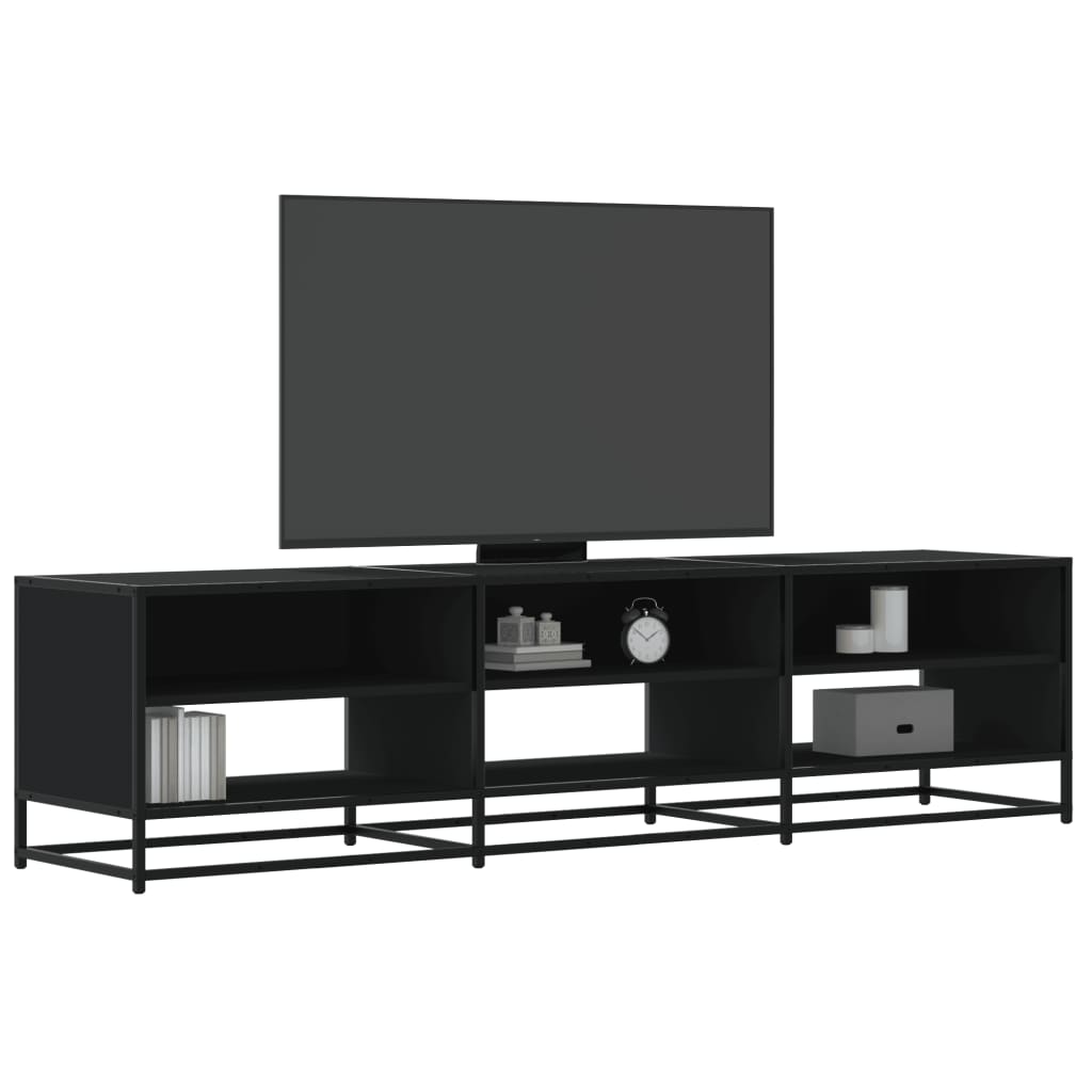 TV ormarić crni 180x40x46 cm od konstruiranog drva