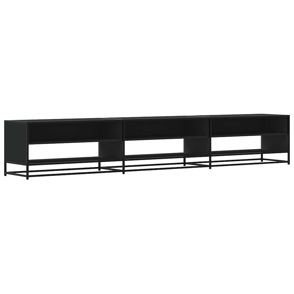 TV ormarić crni 270x40x46 cm izrađeno drvo