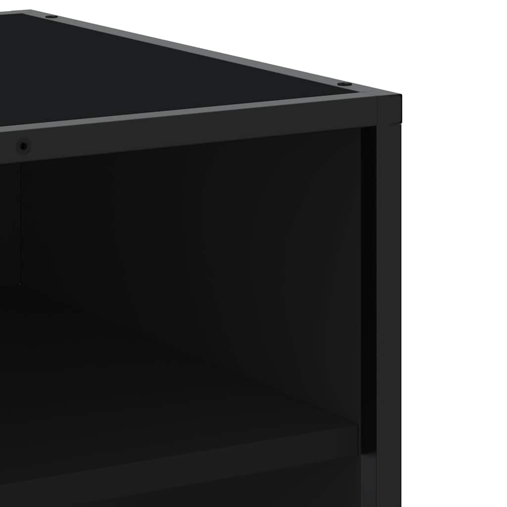 TV ormarić crni 270x40x46 cm izrađeno drvo