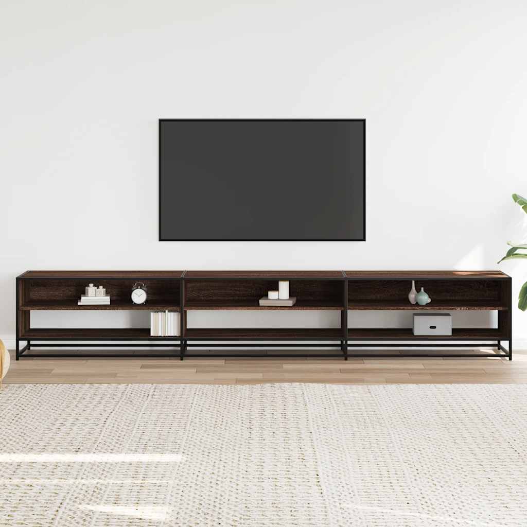 TV ormarić smeđi hrast 270x40x46 cm konstruirano drvo