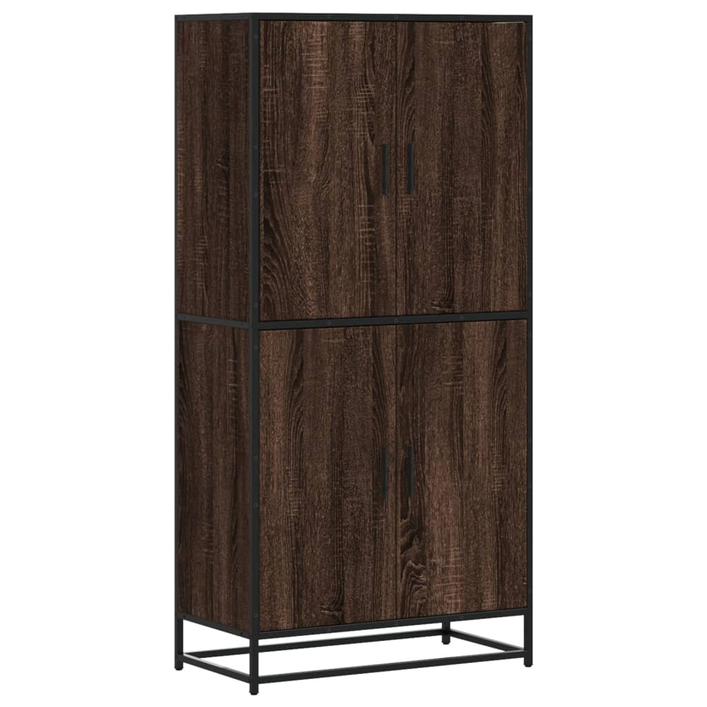 Visoka ploča smeđi hrast 68x35x139 cm izrađeno drvo