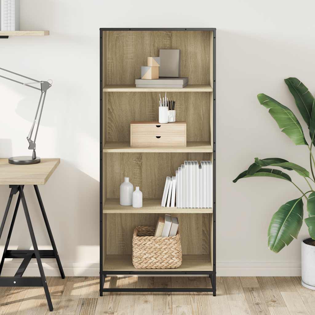 Polica za knjige sonoma hrast 60x35x139 cm konstruirano drvo