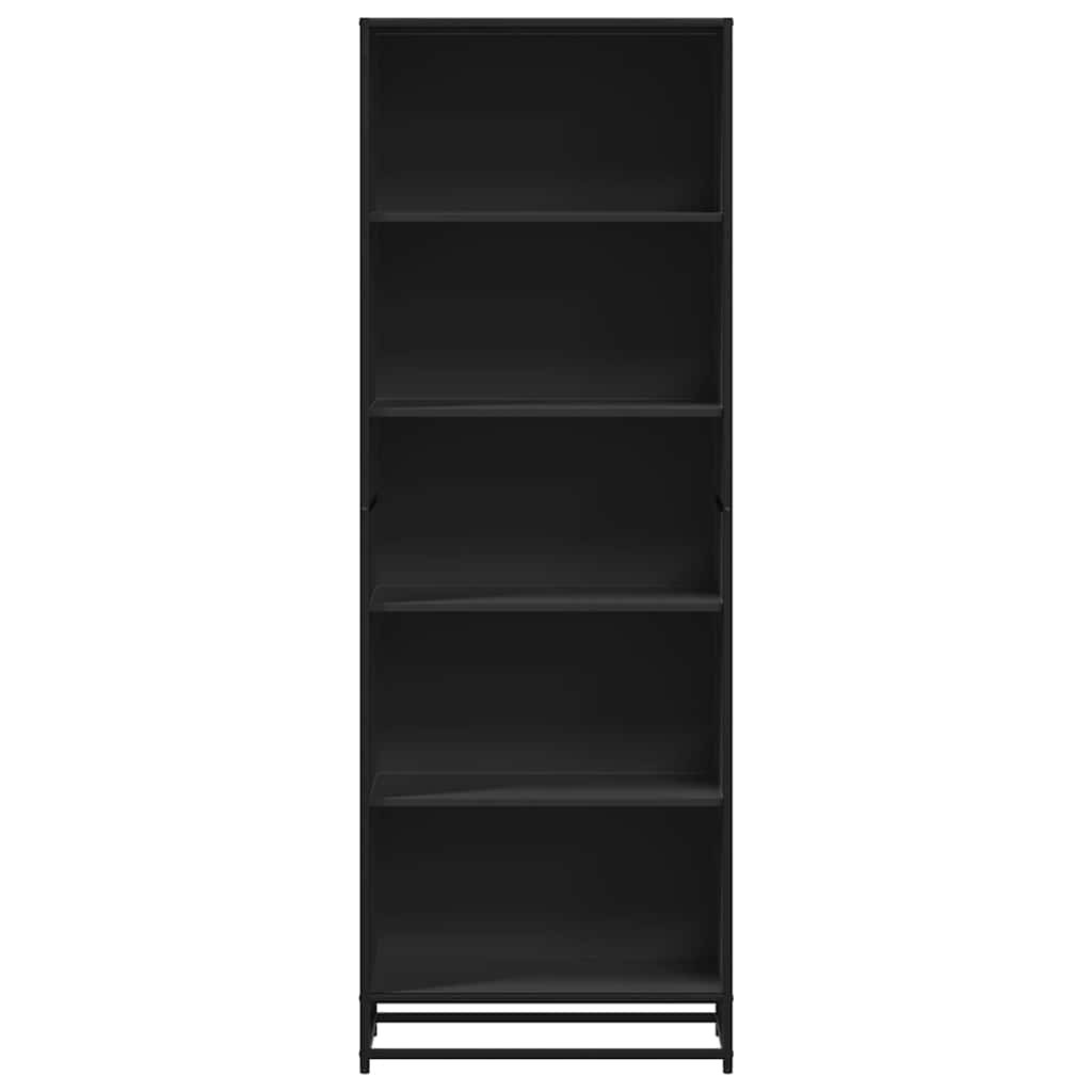 Polica za knjige crna 60x35x170,5 cm izrađeno drvo