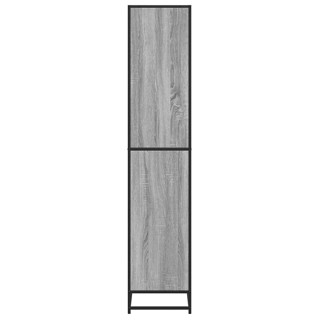 Polica za knjige Siva Sonoma 80,5x35x170,5 cm Konstruirano drvo