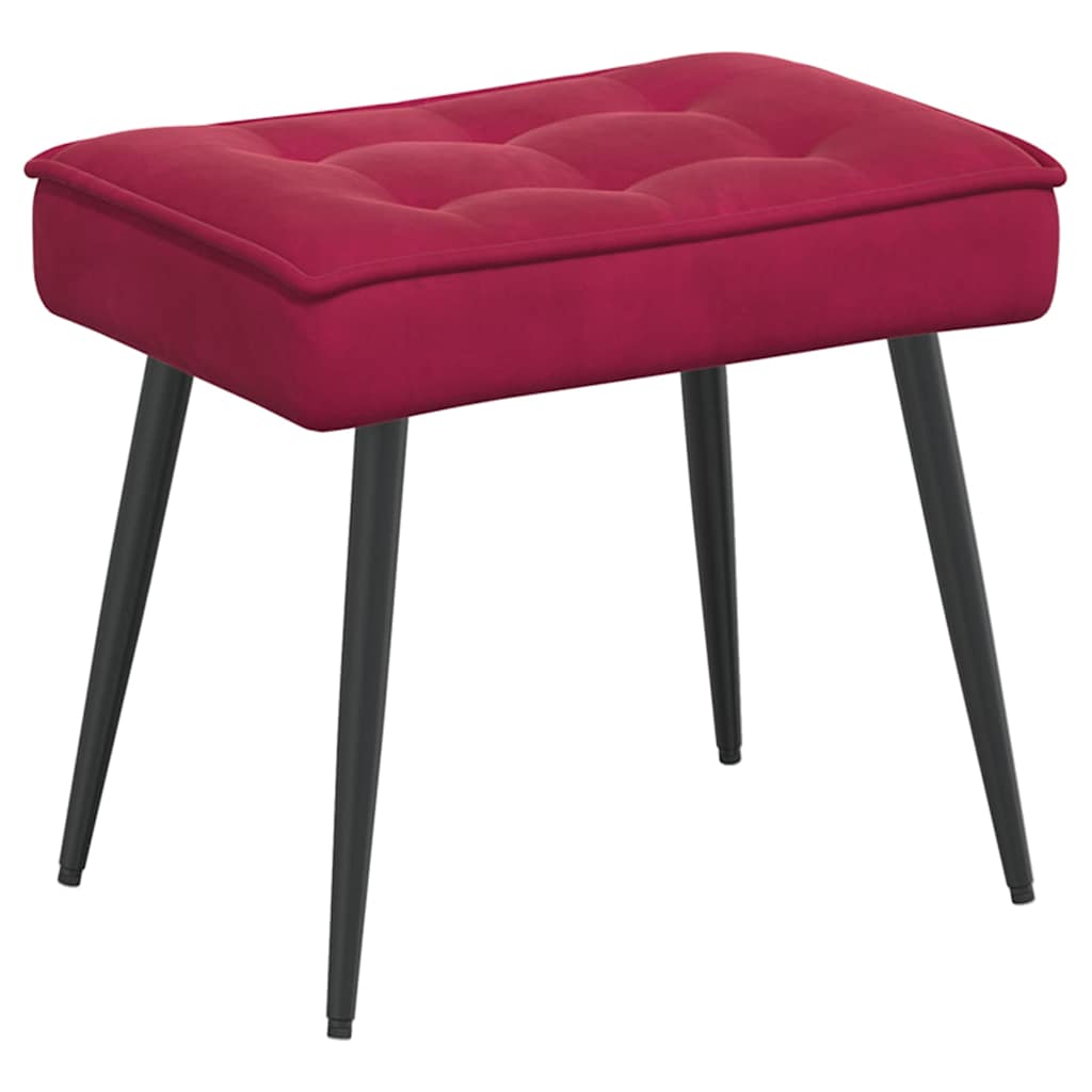 Stolica za opuštanje vino crvena 64x74x84 cm baršun