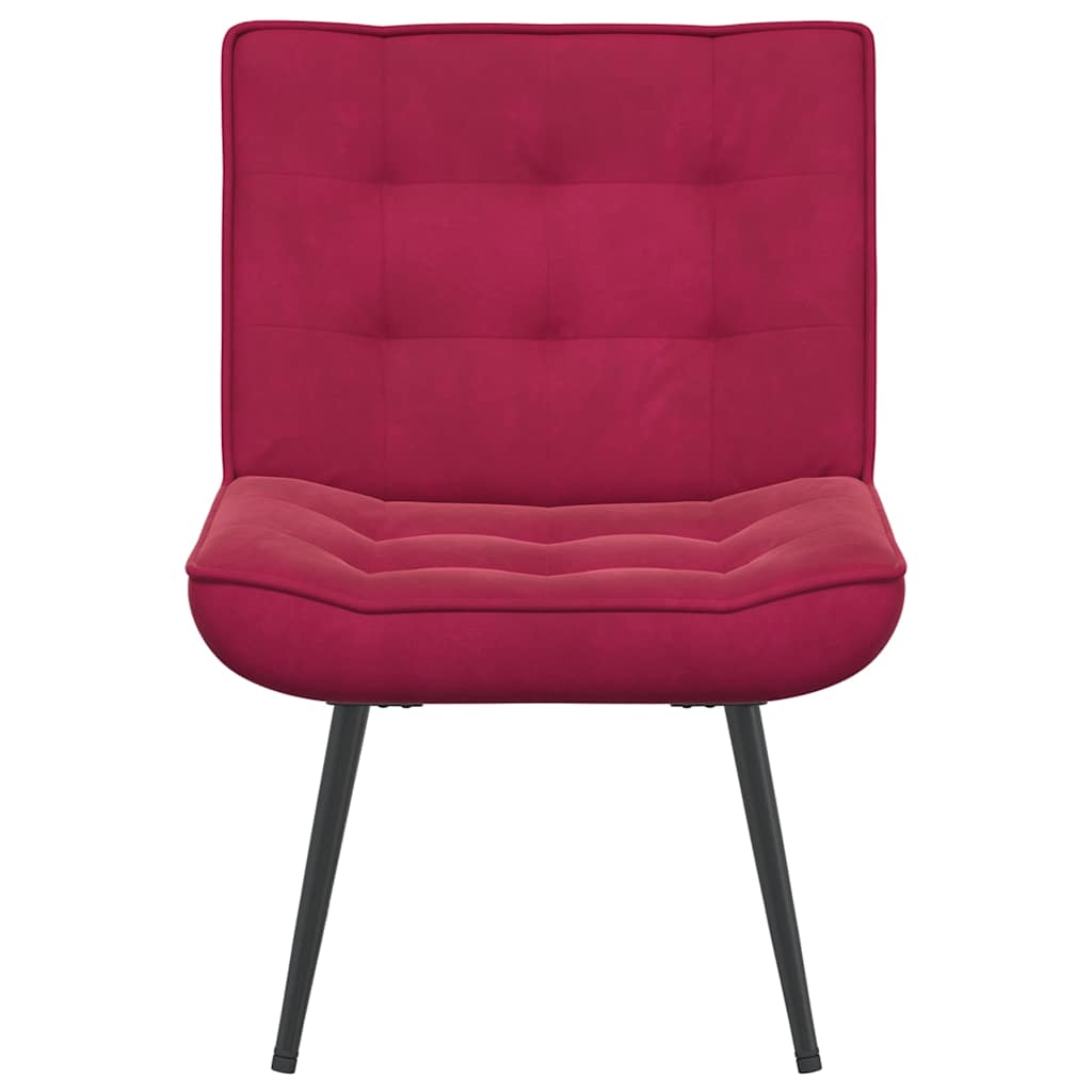 Stolica za opuštanje vino crvena 64x74x84 cm baršun