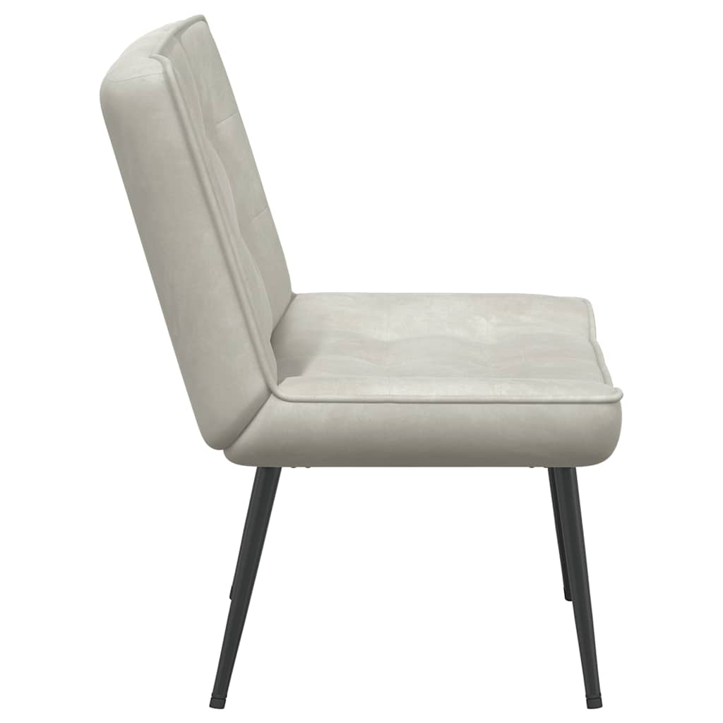 Stolica za opuštanje krem 64x74x84 cm baršun