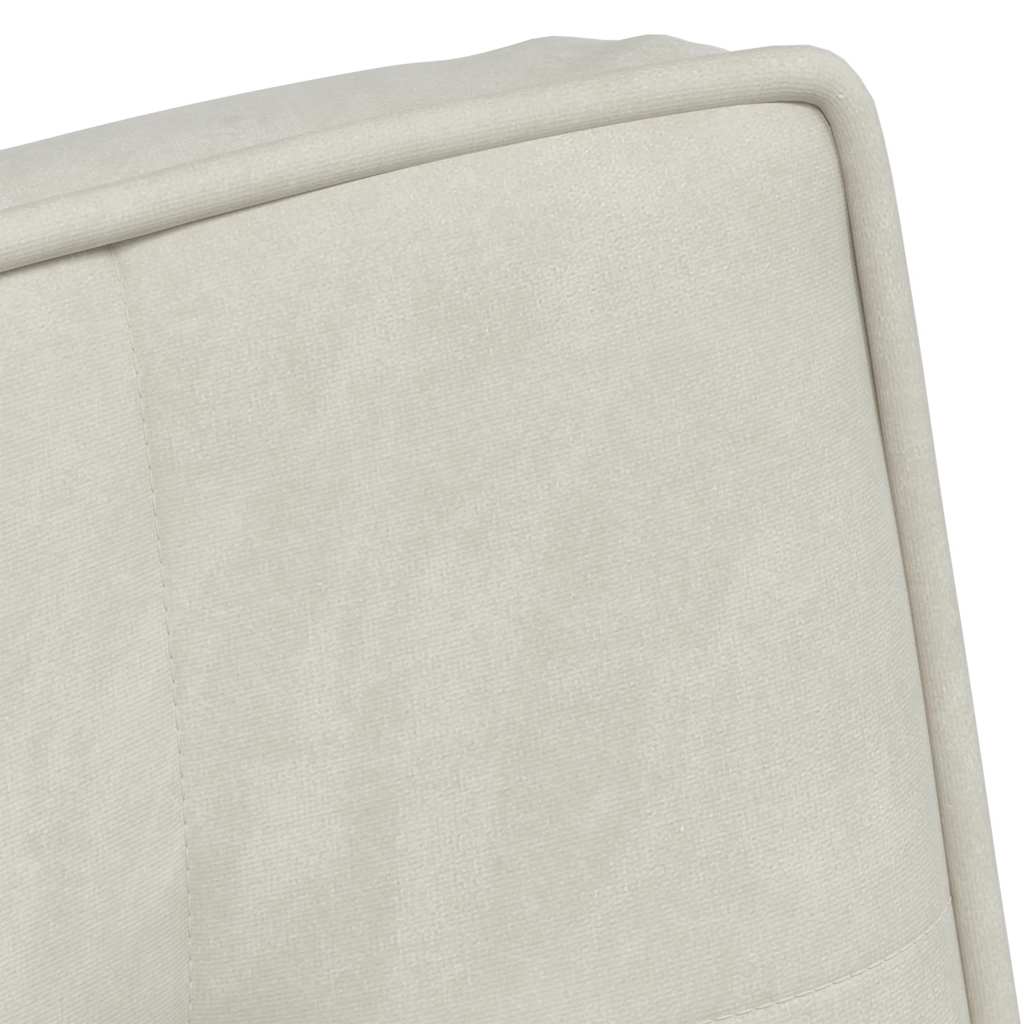 Stolica za opuštanje krem 64x74x84 cm baršun