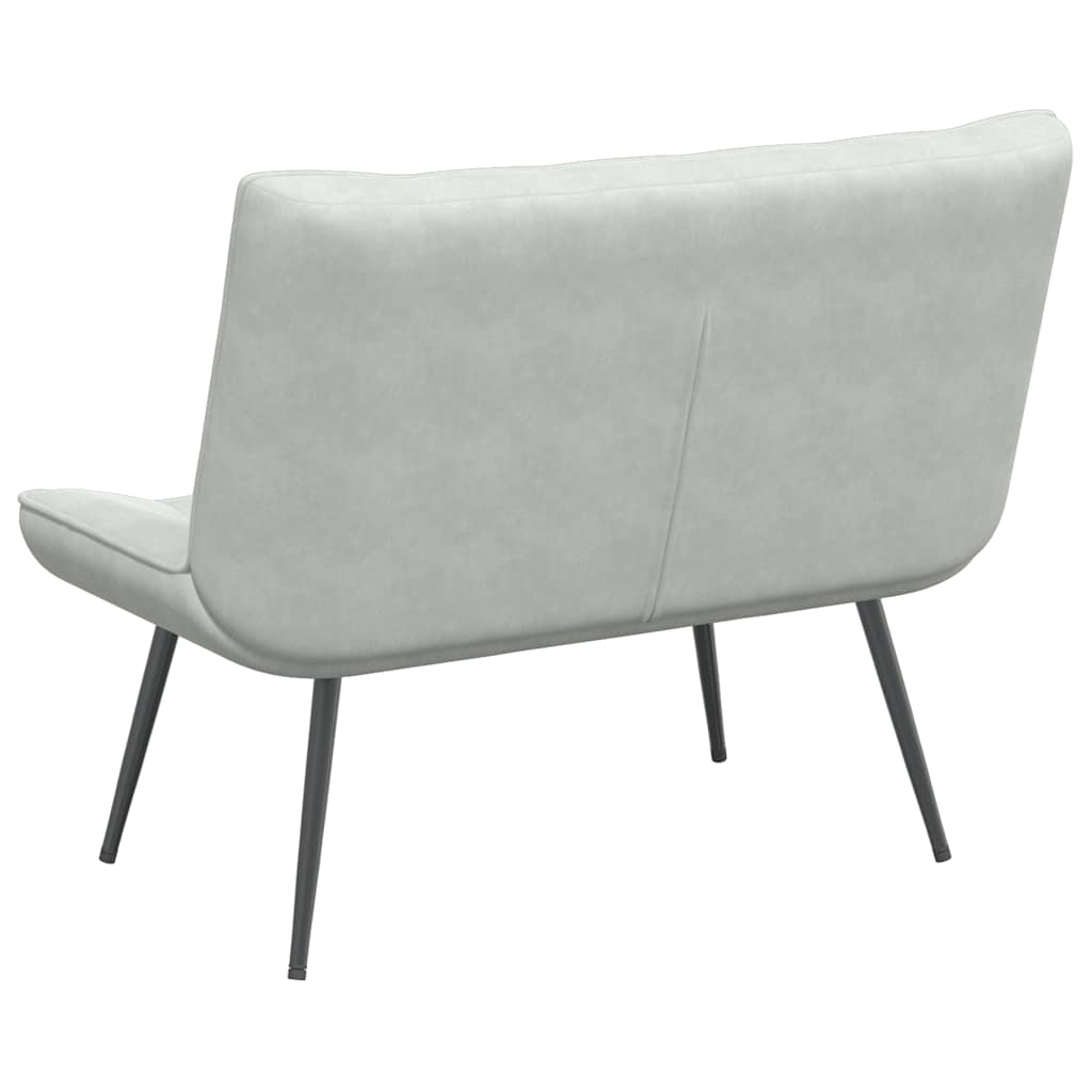 Klupa svijetlosiva 110x74x84 cm baršun