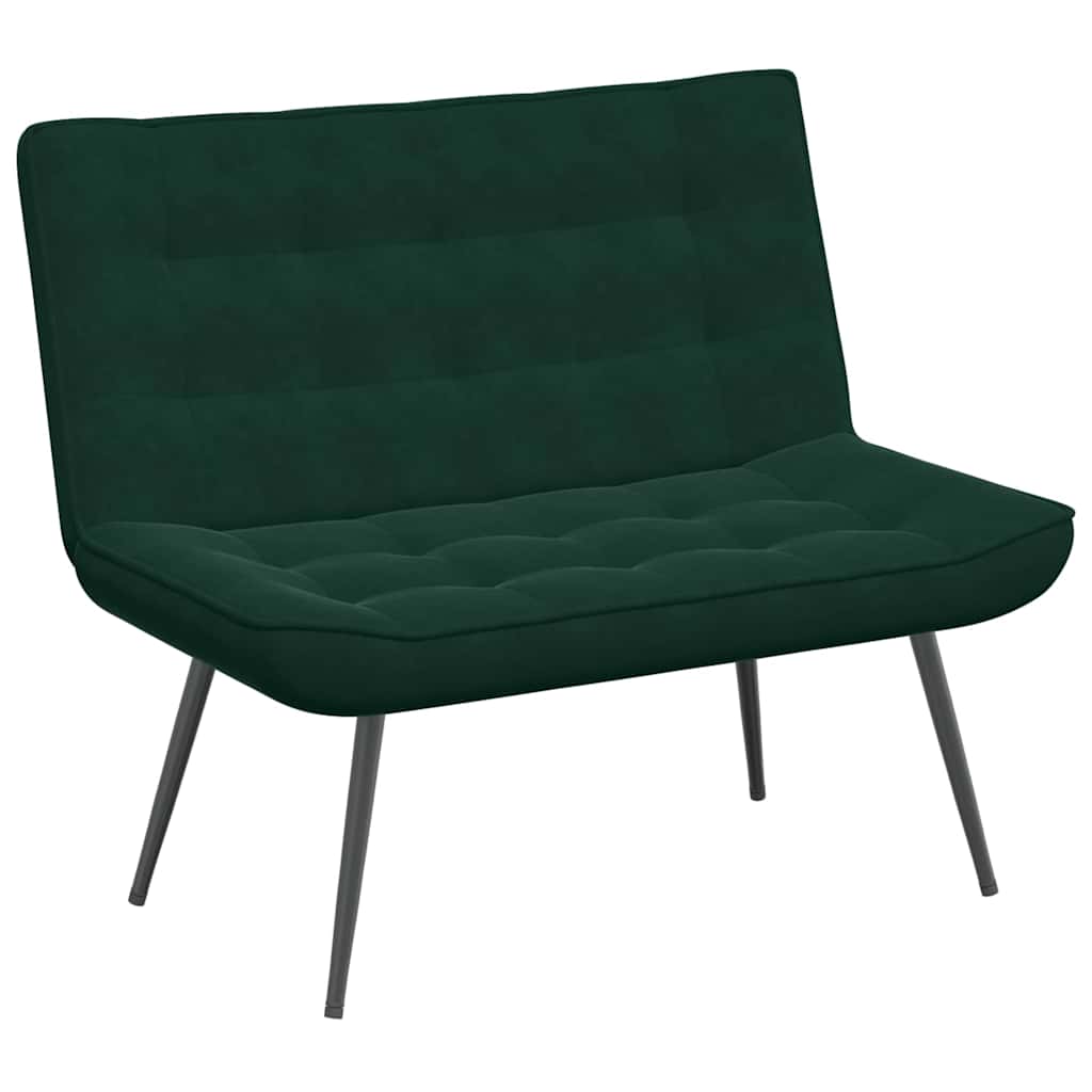 Klupa tamnozelena 110x74x84 cm baršun