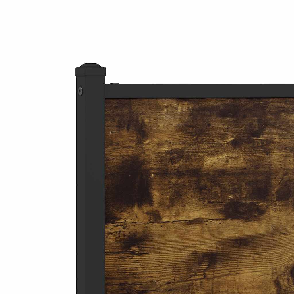 Metalni okvir kreveta bez madraca boja hrasta 183x213 cm
