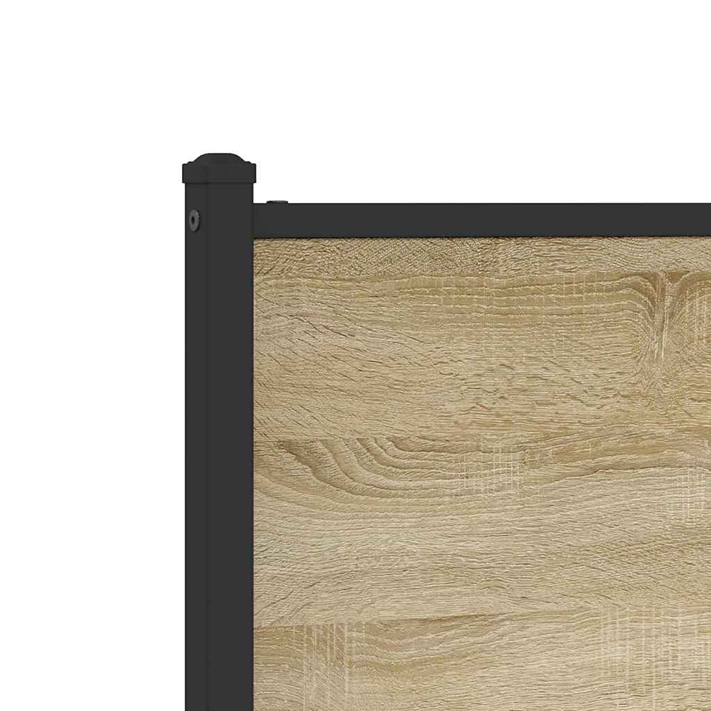 Metalni okvir kreveta bez madraca boja hrasta sonome 180x200 cm