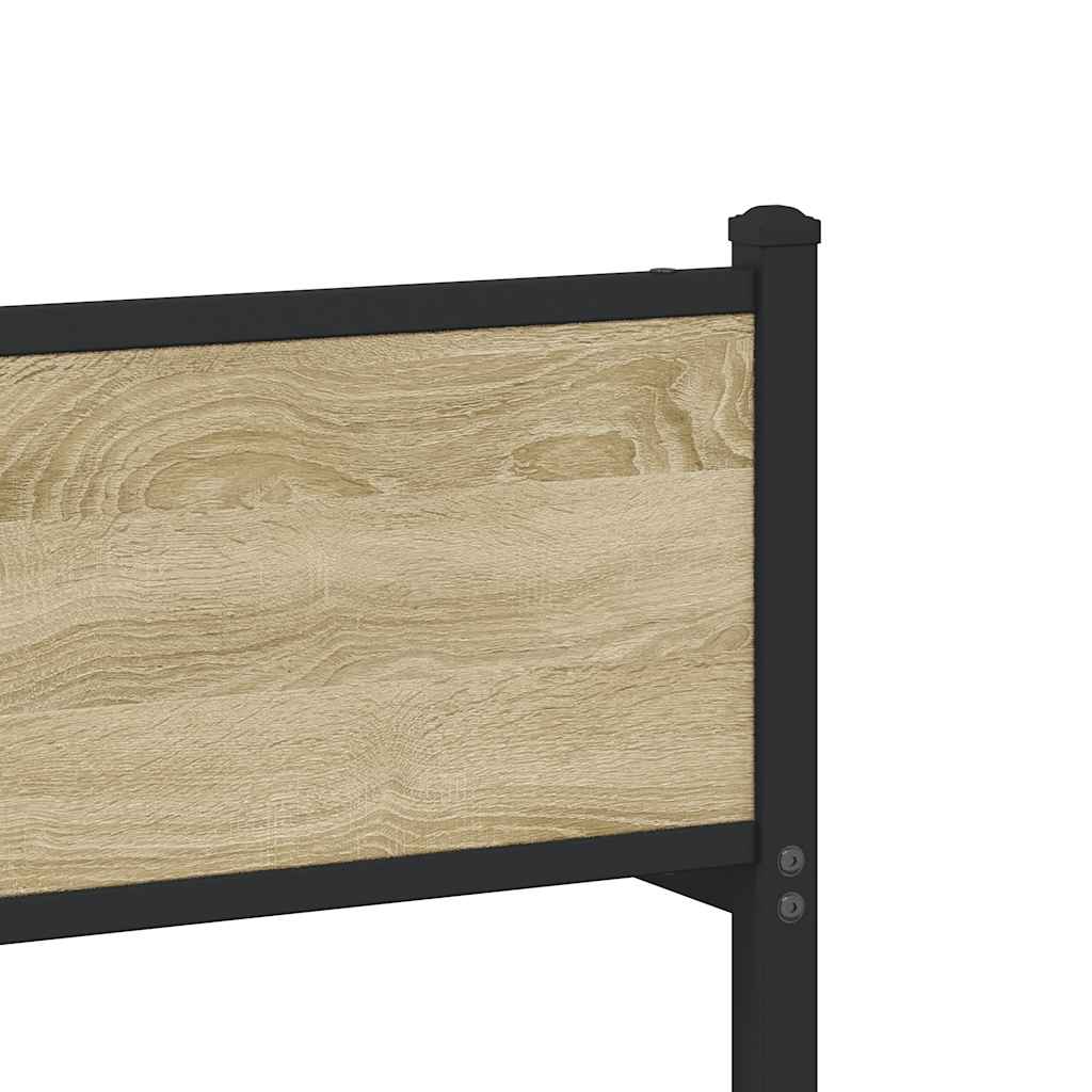 Metalni okvir kreveta bez madraca boja hrasta sonome 180x200 cm