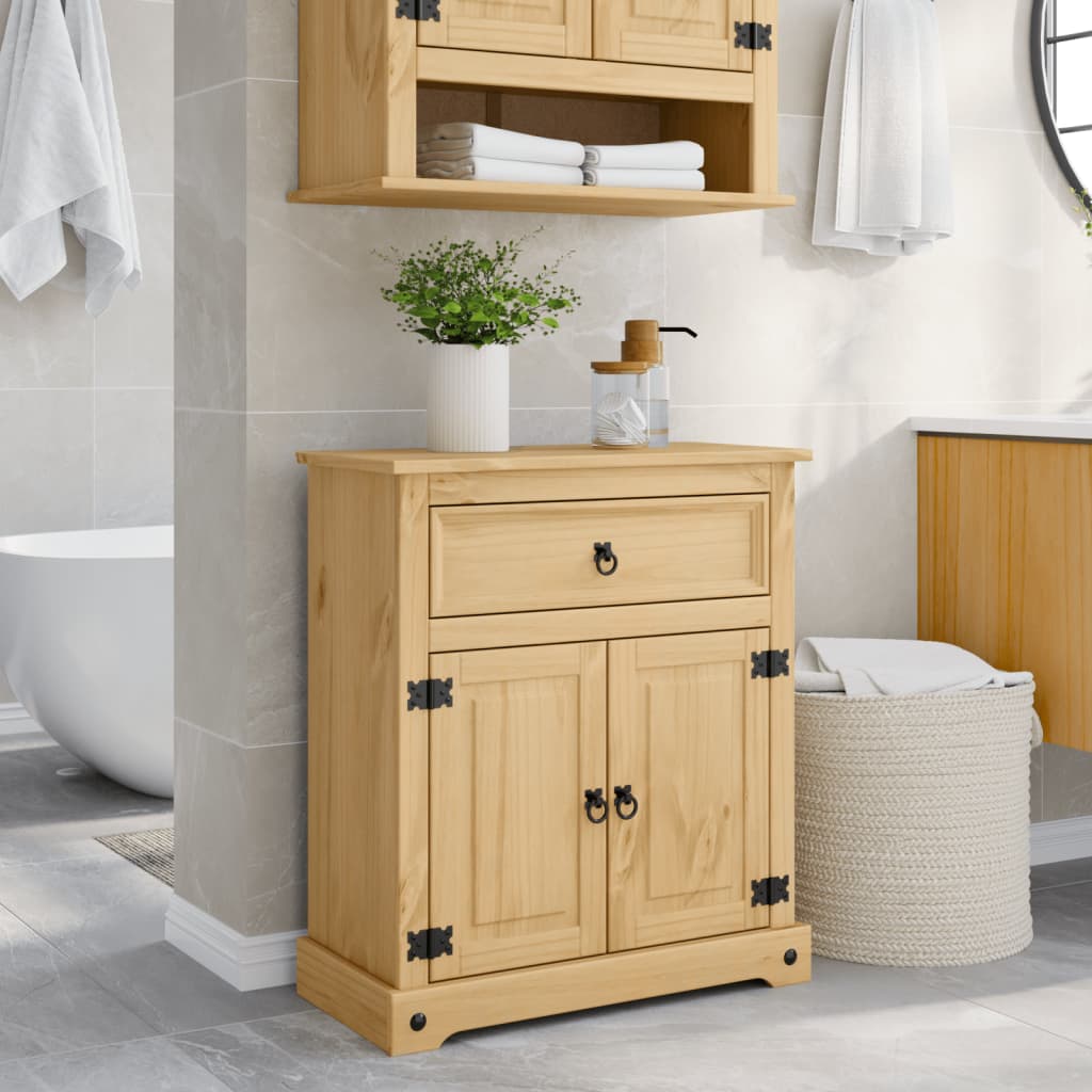 Kupaonski ormarić Corona 70 x 33 x 80 cm od masivne borovine