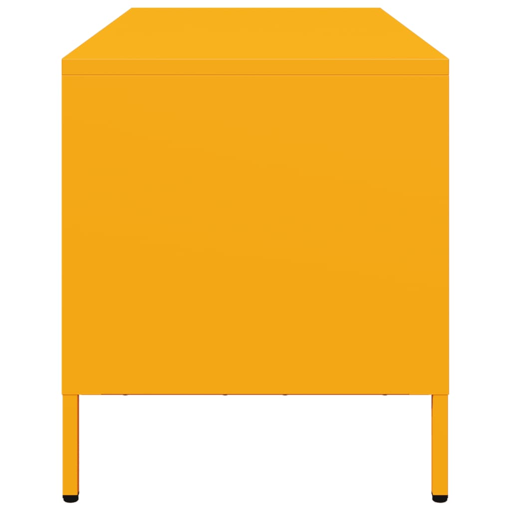 TV ormarić boja senfa 101,5x39x43,5 cm čelični