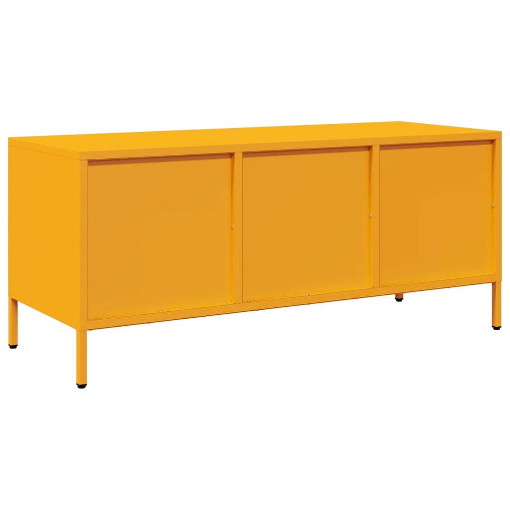 TV ormarić boja senfa 101,5x39x43,5 cm čelični