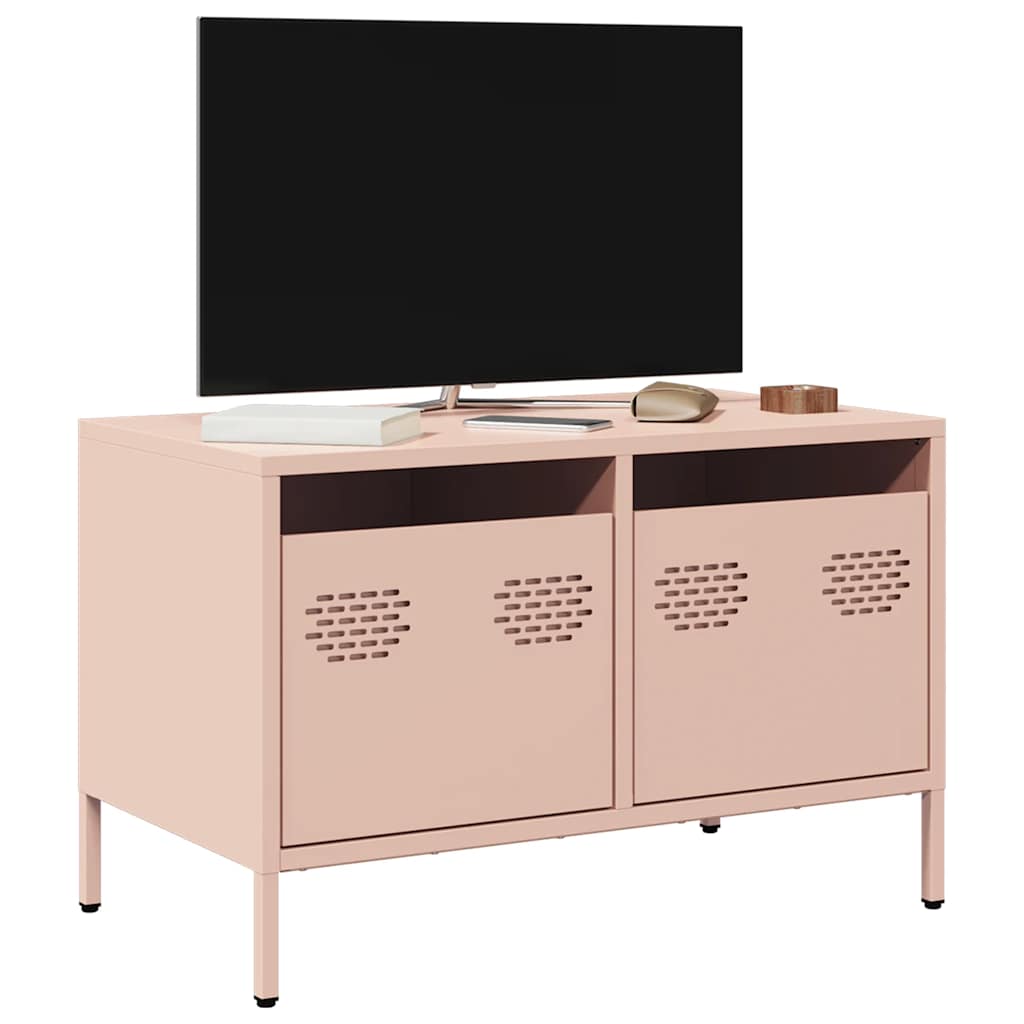 TV ormarić ružičasti 68 x 39 x 43,5 cm hladno valjani čelik
