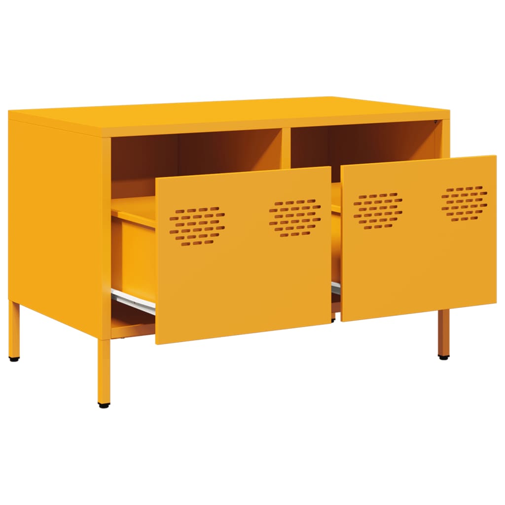 TV ormarić boja senfa 68x39x43,5 cm čelični